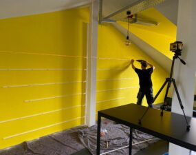 Installation des Linearsystems von LUMEsLICHT